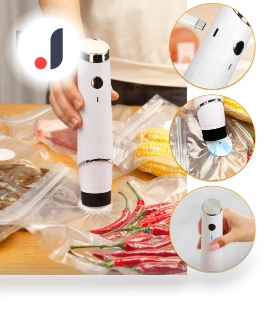 Vacuum Sealing Machine with Reusable Bags — Vacuum Bags, OWON
