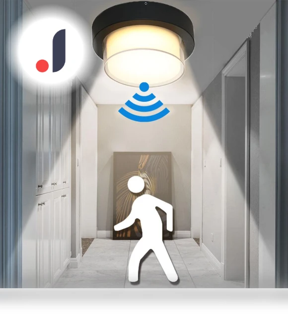 Waterproof IP66 LED Wall Light with Radar Motion Sensor — Garden Illumination, Good Household Items