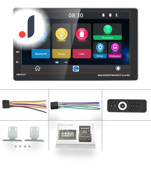 9-Inch Touchscreen Car Multimedia Player — Stereo Receivers, HOME-Auto-001