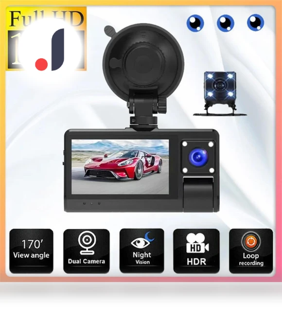 Car Dash Cam 1080P — Dashboard Cameras, ZEKS