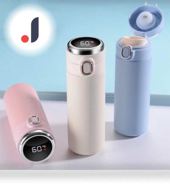 Intelligent Travel Thermos with Stainless Steel Insulation — Travel Drinkware, TOM TAN Goods