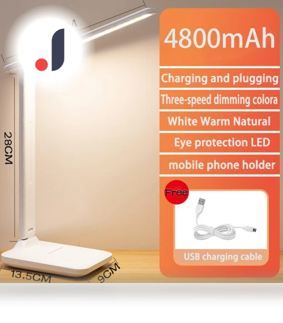 USB Touch Foldable Desk Lamp with Adjustable Brightness — Book Lights, Binchi Lighting Appliances