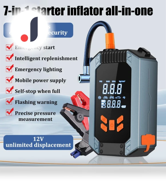 Wireless Lithium Tire Inflator and Jump Starter — Jump Starters, JOHO