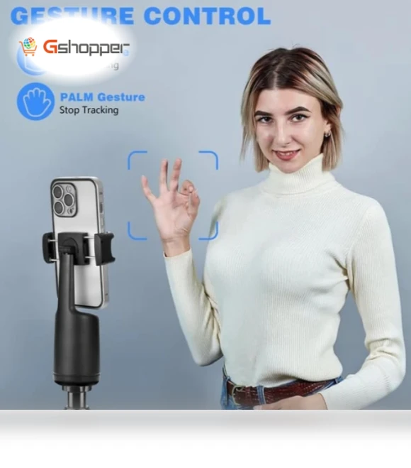 360 Rotation Auto Face Tracking AI Camera Phone Holder — Camera & Photo