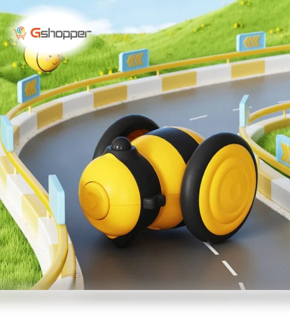 Bee Shaped Motorized Cat Toy Stroller — Travel Toys for Kids