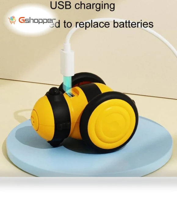 Bee Shaped Motorized Cat Toy Stroller — Travel Toys for Kids