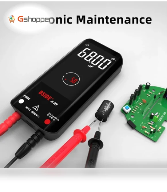 Smart Digital Multimeter with True RMS, 9999 Counts, Color Display — Multimeters & Analyzers, BSIDE