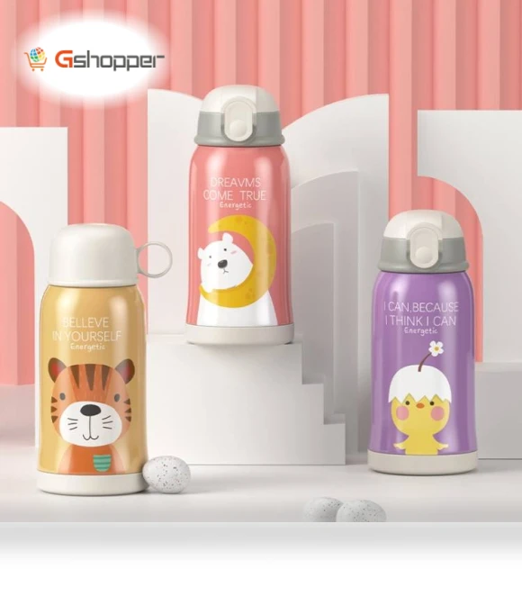 Smart Cartoon Animal Children Straw Cup — Cups