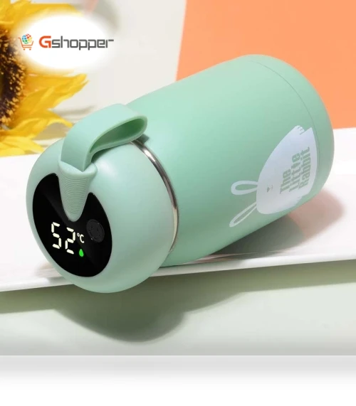Intelligent Temperature Display Thermos Mug with Color Change Feature — Beverage Warmers
