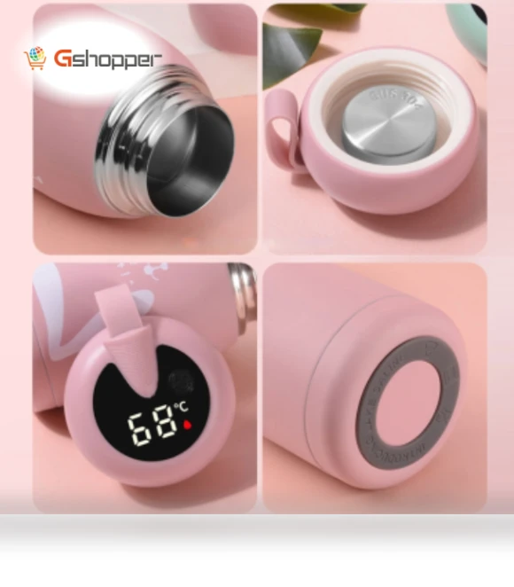 Intelligent Temperature Display Thermos Mug with Color Change Feature — Beverage Warmers