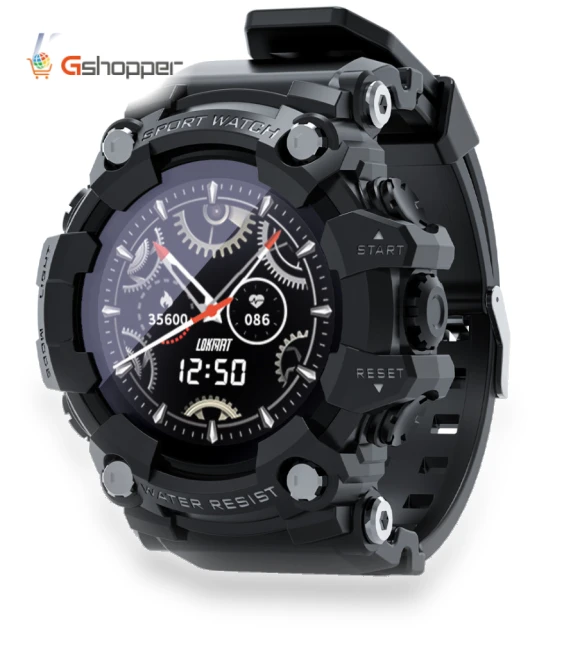 Bluetooth Smart Watch for Outdoor Sports with Step Counting, Sleep, Heart Rate, Blood Pressure, and Blood Oxygen... — Smartwatches, LOKMAT