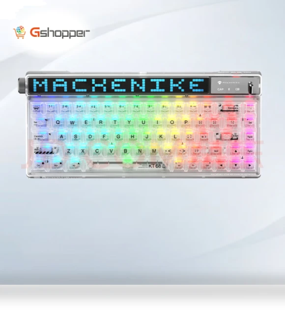 KT68 Smart Screen Wireless Bluetooth Gaming Keyboard — Keyboards, Youpin