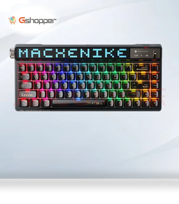 KT68 Smart Screen Wireless Bluetooth Gaming Keyboard — Keyboards, Youpin