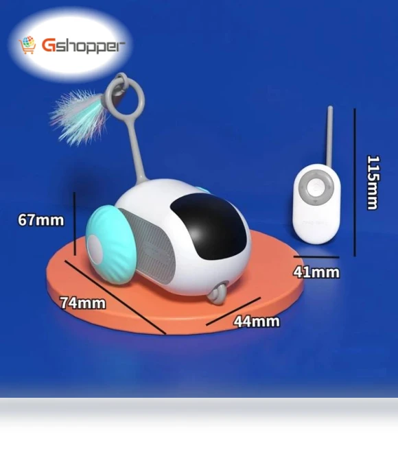 Intelligent Dual Mode Electric Gravity Running Car Cat Toy — Interactive Animal Companions