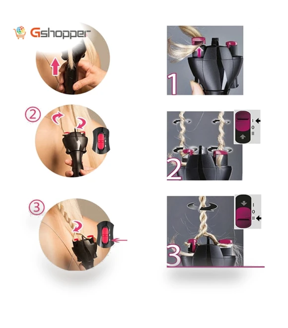 Fast Styling Smart Electric Braid Machine Twist Curling Iron — Hair Styling Essentials
