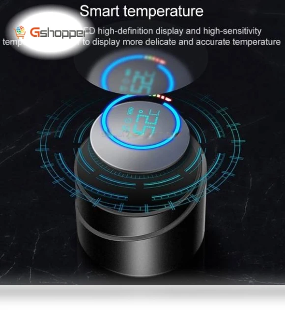 Smart UV Sterilization Thermos Cup with Temperature Display — Beverage Warmers, IntelliCup