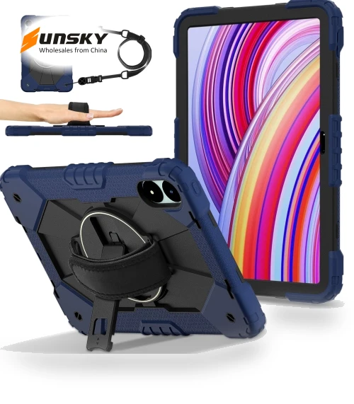 Contrast Color Robot Silicone Hybrid PC Tablet Case for Xiaomi Redmi Pad Pro 12.1 — Keyboard Cases, Xiaomi