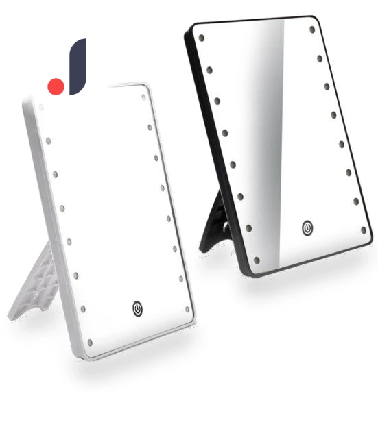 16 LED Dimmable Touch Cosmetic Mirror with Stand — Makeup, dooob