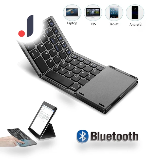 Portable Mini Tri-Fold Bluetooth Keyboard — Keyboards, Happy Super Creative