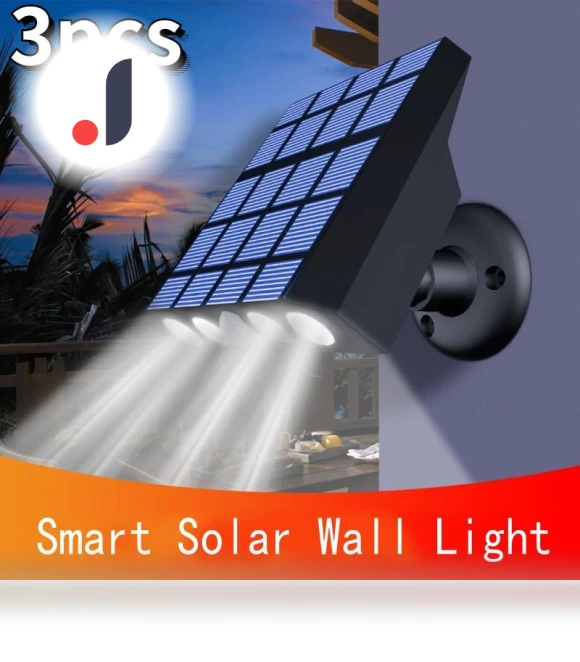 Solar-Powered LED Wall Light Set — Garden Illumination, Lanzhong