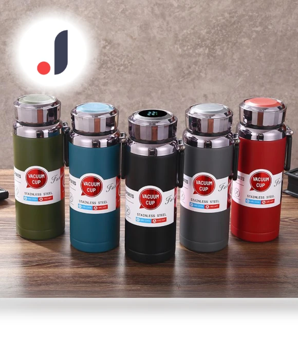 Vacuum Insulated Stainless Steel Pot with Smart Temperature Display — Coffee & Tea, Binchi Outdoor Equipment