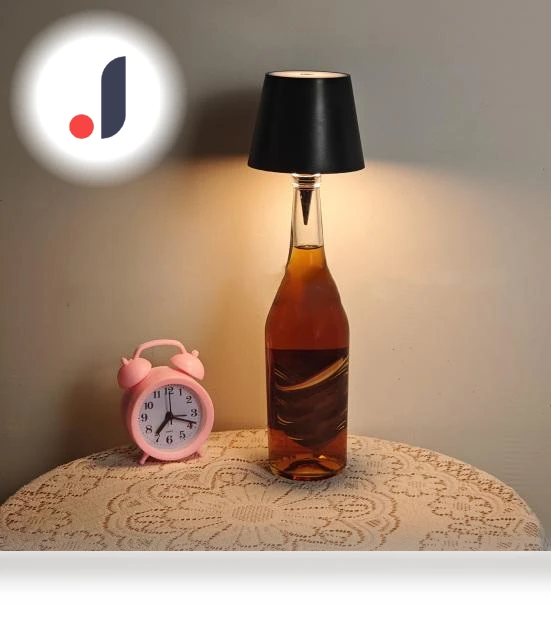 Wireless Bottle Lamp — Study & Desk Lighting, Worry free storage