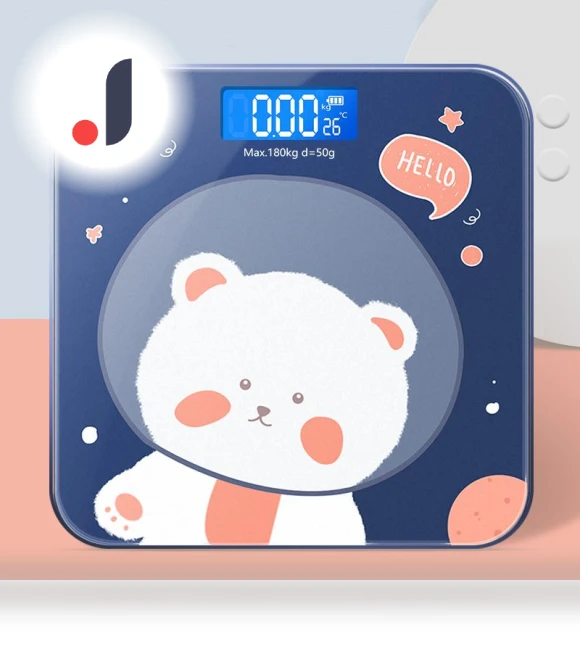 Cartoon Bear Smart Bathroom Scale — Weight Management Tools, Refreshing Home