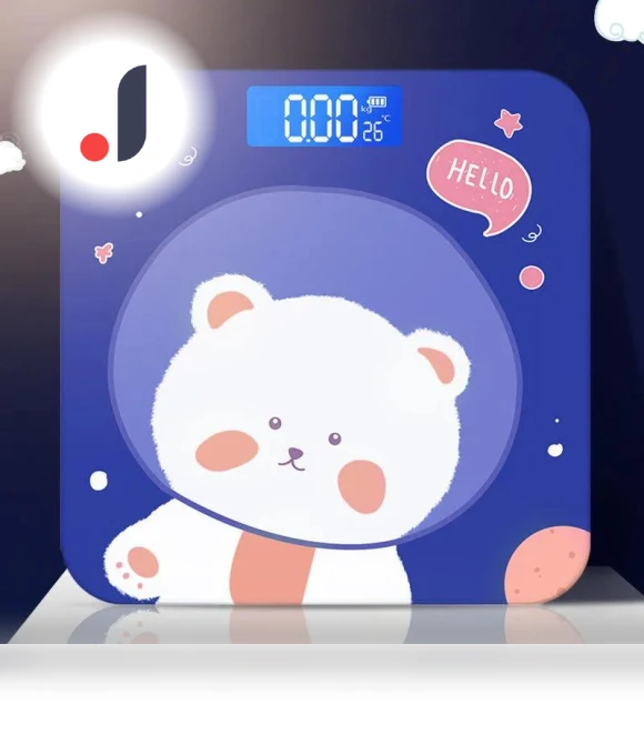 Digital Bear Scale with LCD Display — Weight Management Tools, Refreshing Home