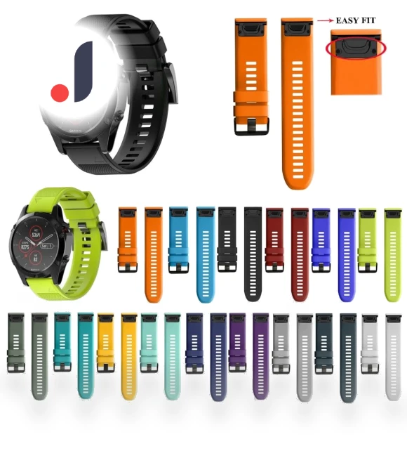 Quick-release silicone watch strap — Smartwatch Accessories, WHOP-A1
