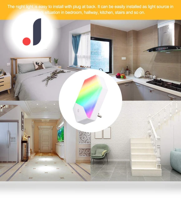 RGB LED Night Lamp — Night Lights, TOMTOP JMS