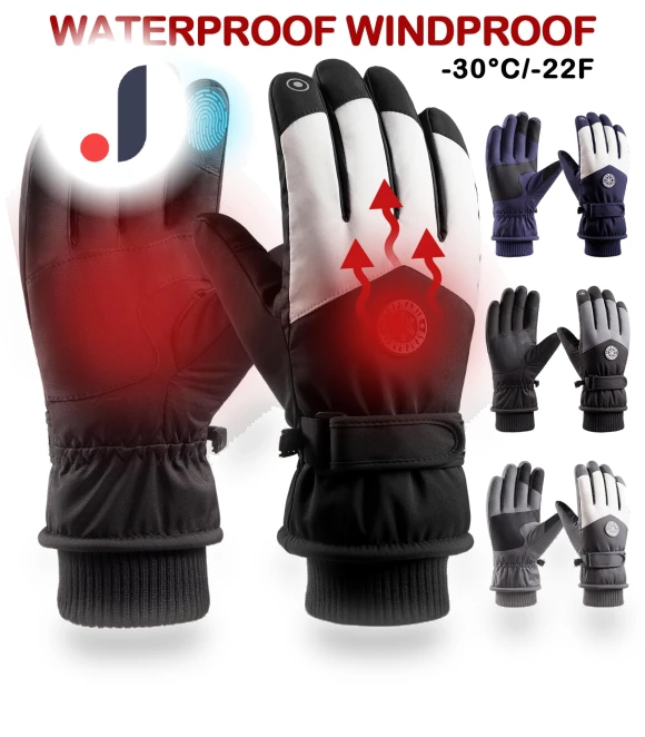 Waterproof Ski Gloves — Gloves & Mittens, Binchi Keji Travel