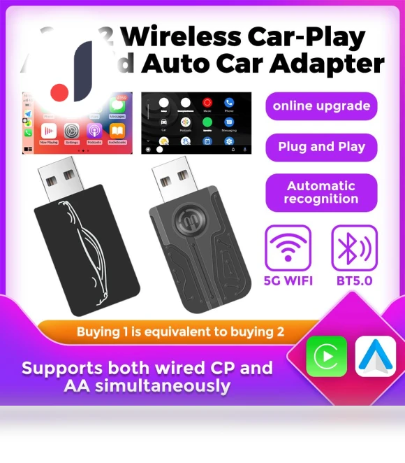 Wireless CarPlay Adapter for Android Auto — Phone Accessories, JOHO