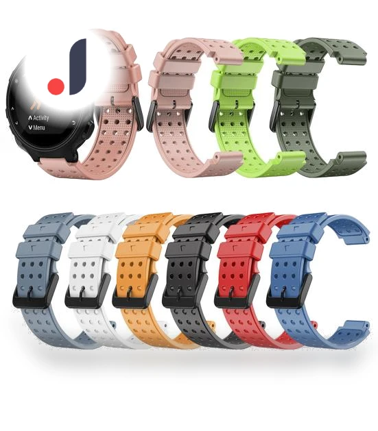 Breathable Solid Color Soft Silicone Watch Strap — Bands, Vela