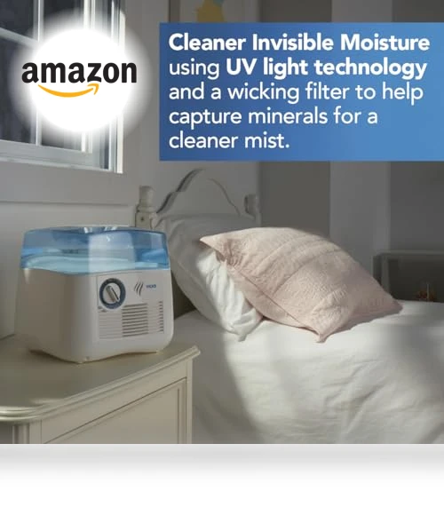 Cool Mist Humidifier with UV light — Air Moisturizers, Vicks