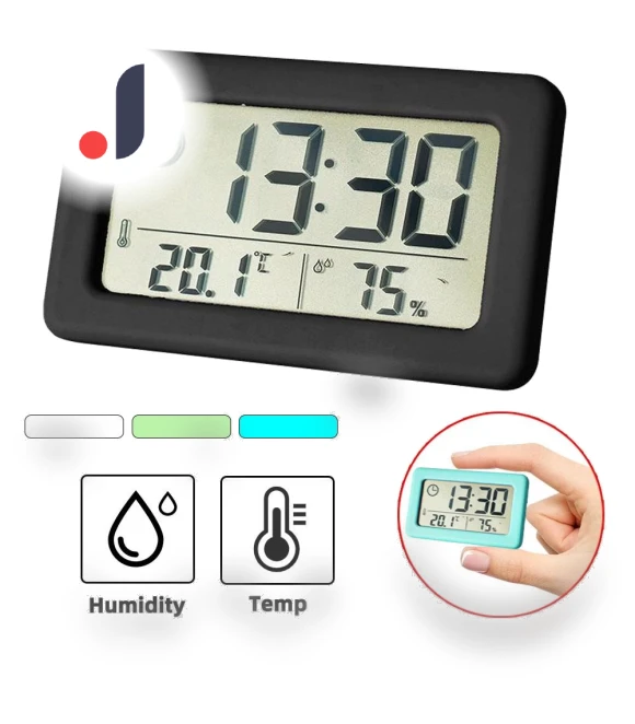 Mini Electronic Clock with Temperature — Clocks, Factory Discount Outlet