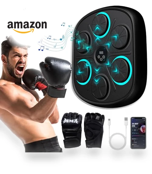 Smart Bluetooth Wall Mounted Punching Trainer — Boxing Training Gear, TGHIJKK