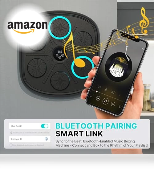 Smart Bluetooth Wall Mounted Punching Trainer — Boxing Training Gear, TGHIJKK