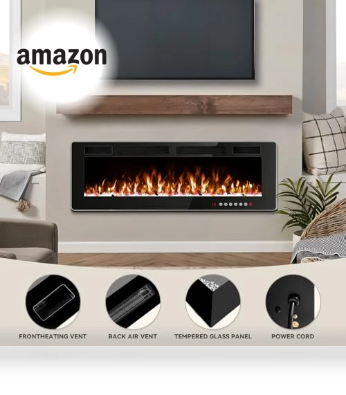 Ultra-Thin Electric Fireplace Insert — Electric Heating Solutions, Tornivk