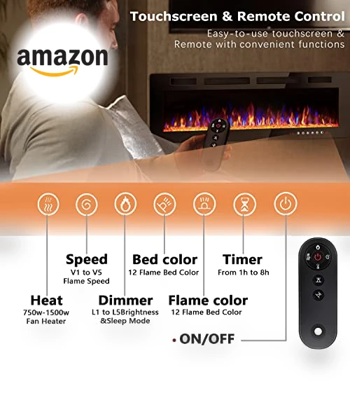 Ultra-Thin Electric Fireplace — Electric Heating Solutions, VITESSE