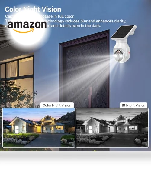 1080p Security Camera with Solar Panel — Security Cameras, FameVibe