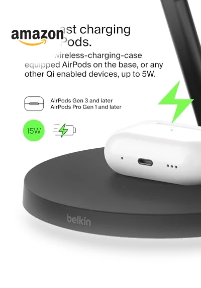 3-in-1 Wireless Charging Station — Chargers, Belkin
