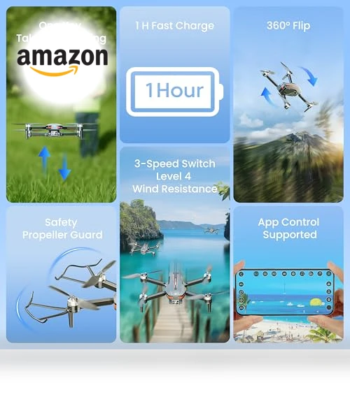 4K Camera Drone with Brushless Motor — Drones, HOFMOC