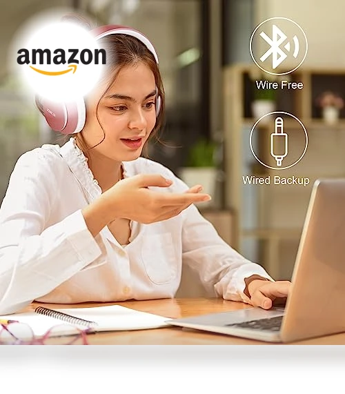 Bluetooth Headphones Over-Ear — In-Ear Headphones, JOMILIN