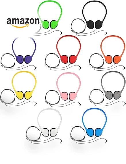 Bulk Classroom Student Headphones — In-Ear Headphones, Maeline