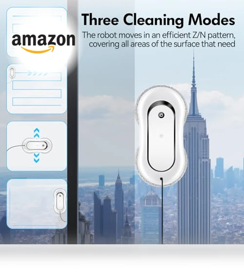 Dual Direction Auto-Spray Smart Window Cleaner Robot — Smart Cleaning Robots, Jemyths