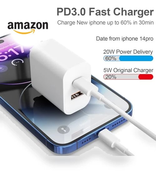 Dual Port Fast Charger Block 2-Pack with Cables — Chargers, YYDBS