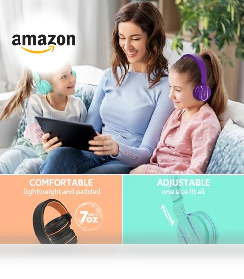 Kids Headphones Bulk 10-Pack for K-12 School Classroom — In-Ear Headphones, AILIHEN