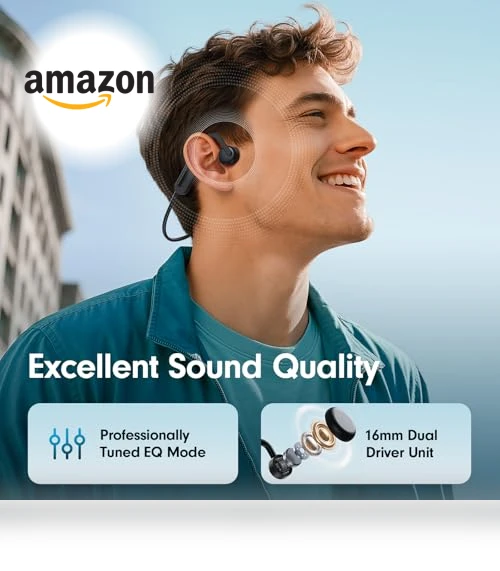 Open Ear Bluetooth Headphones — In-Ear Headphones, Qyzue