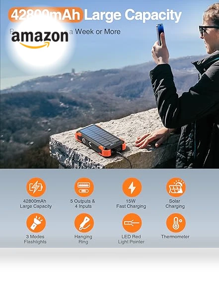 Portable Charger with Built-in Cables and Thermometer — Chargers, GOODaaa