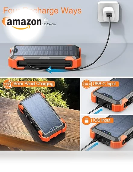 Portable Charger with Built-in Cables and Thermometer — Chargers, GOODaaa